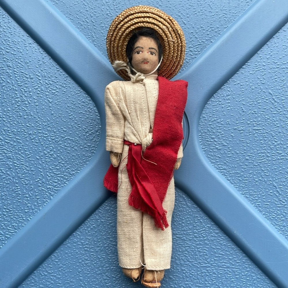 Vintage Michuacano man handmade Mexican folk art